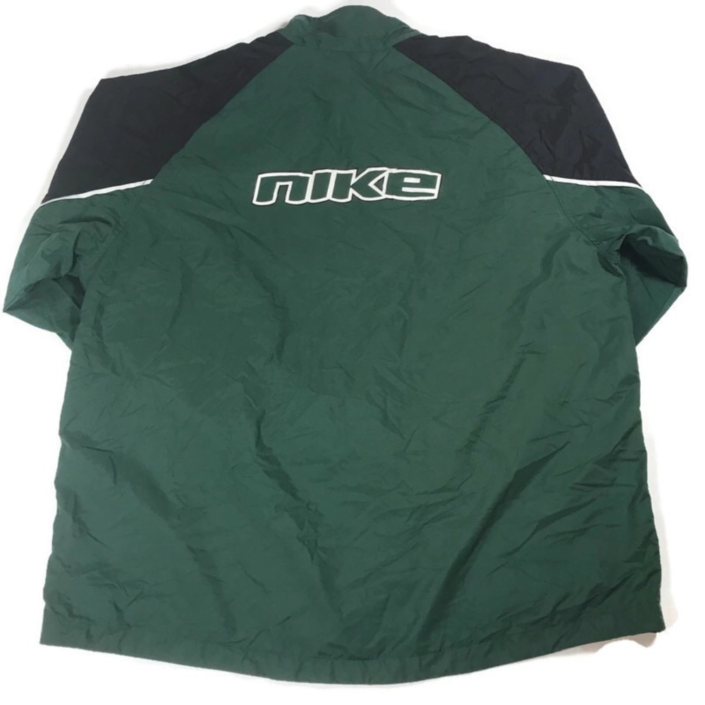 Nike Windbreaker jacket Mens XL green black top - Picture 2 of 7